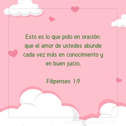 Imagen El versiculo del dia Filipenses 1:9