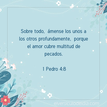 Imagen El versiculo del dia 1 Pedro 4:8