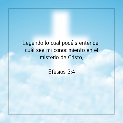 Imagen El versiculo del dia Efesios 3:4