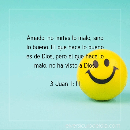 Imagen El versiculo del dia 3 Juan 1:11