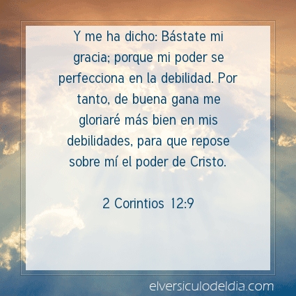Imagen El versiculo del dia 2 Corintios 12:9