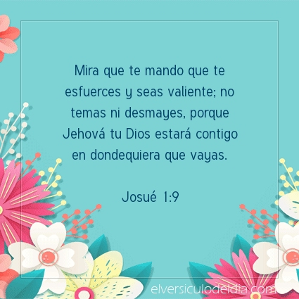 Imagen El versiculo del dia Josué 1:9