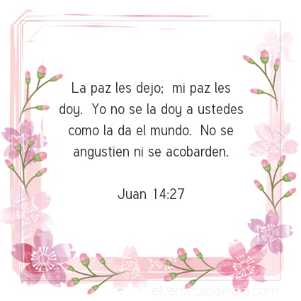 Imagen El versiculo del dia Juan 14:27