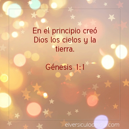 Imagen El versiculo del dia Génesis 1:1