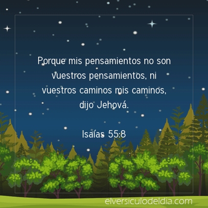 Imagen El versiculo del dia Isaías 55:8