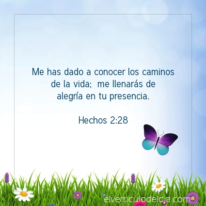 Imagen El versiculo del dia Hechos 2:28