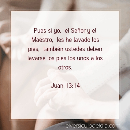 Imagen El versiculo del dia Juan 13:14