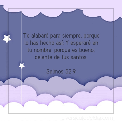 Imagen El versiculo del dia Salmos 52:9