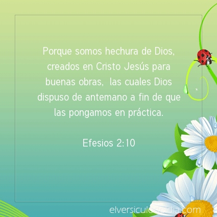 Imagen El versiculo del dia Efesios 2:10