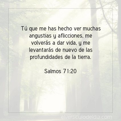 Imagen El versiculo del dia Salmos 71:20