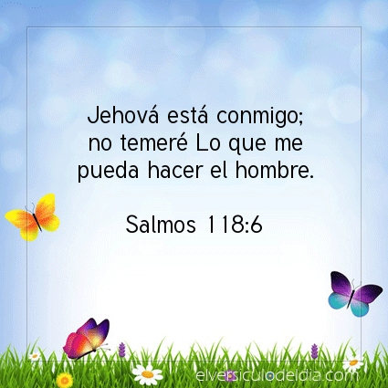 Imagen El versiculo del dia Salmos 118:6