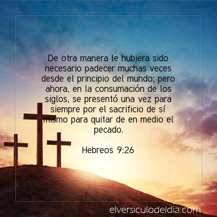 Imagen El versiculo del dia Hebreos 9:26