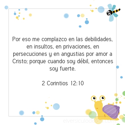 Imagen El versiculo del dia 2 Corintios 12:10