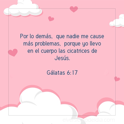 Imagen El versiculo del dia Gálatas 6:17
