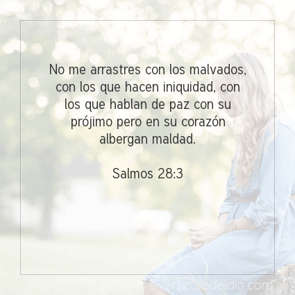 Imagen El versiculo del dia Salmos 28:3
