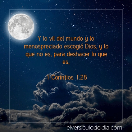 Imagen El versiculo del dia 1 Corintios 1:28
