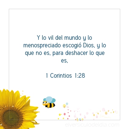 Imagen El versiculo del dia 1 Corintios 1:28