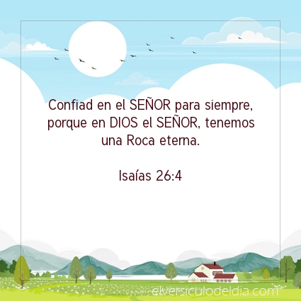 Imagen El versiculo del dia Isaías 26:4