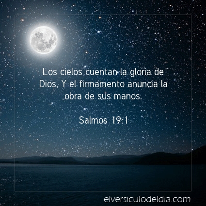 Imagen El versiculo del dia Salmos 19:1