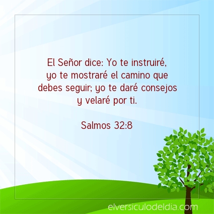 Imagen El versiculo del dia Salmos 32:8