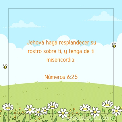 Imagen El versiculo del dia Números 6:25