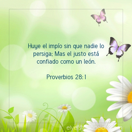 Imagen El versiculo del dia Proverbios 28:1