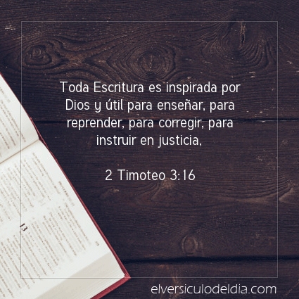 Imagen El versiculo del dia 2 Timoteo 3:16