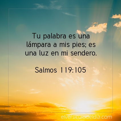 Imagen El versiculo del dia Salmos 119:105