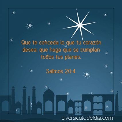 Imagen El versiculo del dia Salmos 20:4