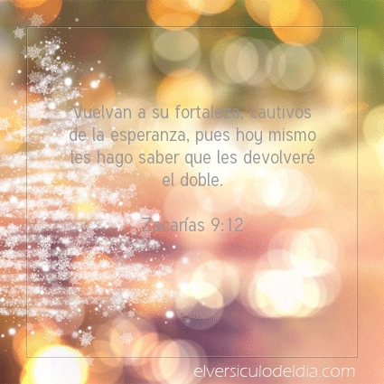 Imagen El versiculo del dia Zacarías 9:12