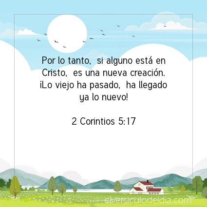 Imagen El versiculo del dia 2 Corintios 5:17