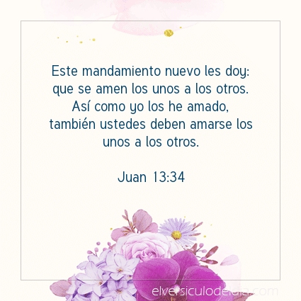 Imagen El versiculo del dia Juan 13:34