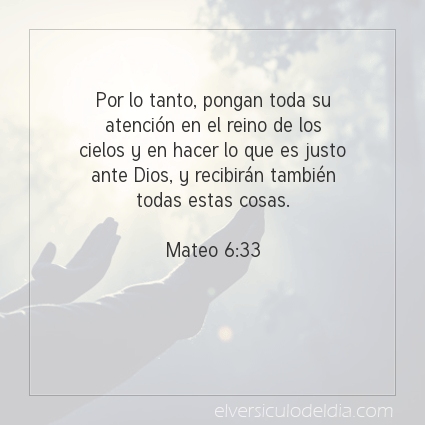 Imagen El versiculo del dia Mateo 6:33