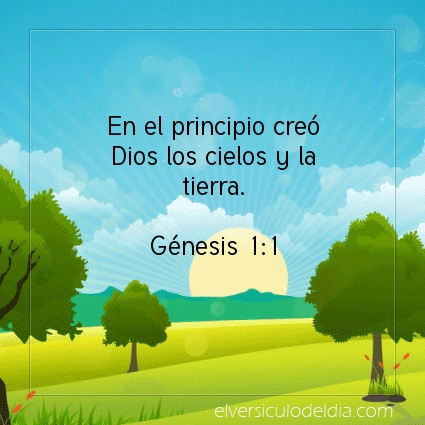 Imagen El versiculo del dia Génesis 1:1