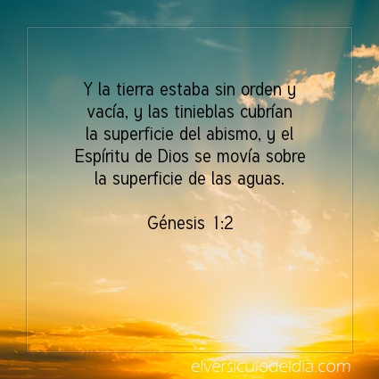 Imagen El versiculo del dia Génesis 1:2