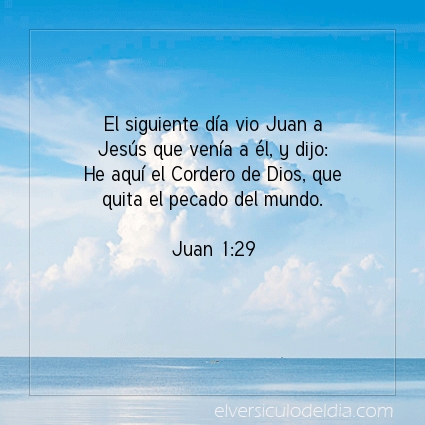 Imagen El versiculo del dia Juan 1:29