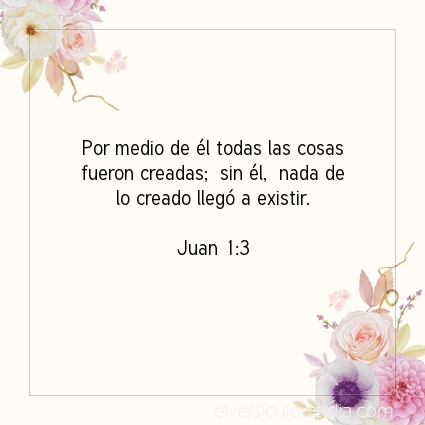 Imagen El versiculo del dia Juan 1:3