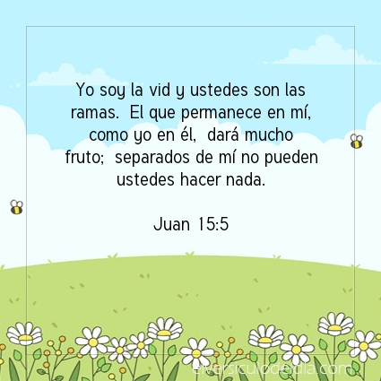 Imagen El versiculo del dia Juan 15:5