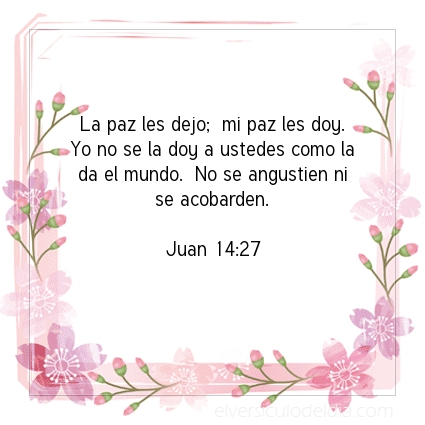 Imagen El versiculo del dia Juan 14:27