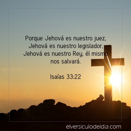 Imagen El versiculo del dia Isaías 33:22