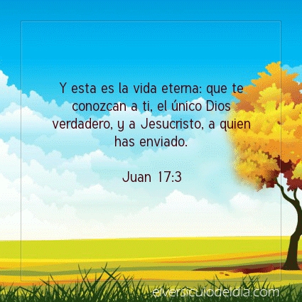 Imagen El versiculo del dia Juan 17:3