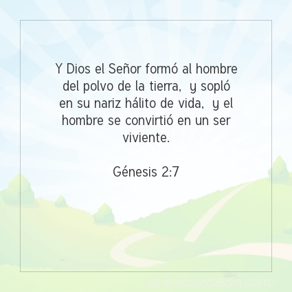 Imagen El versiculo del dia Génesis 2:7