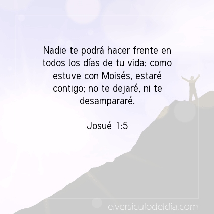 Imagen El versiculo del dia Josué 1:5