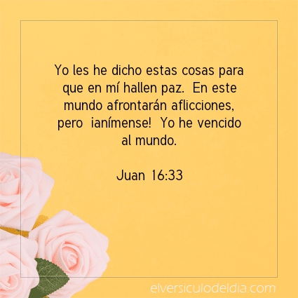 Imagen El versiculo del dia Juan 16:33