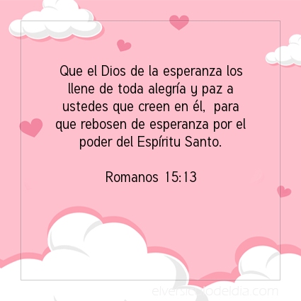 Imagen El versiculo del dia Romanos 15:13