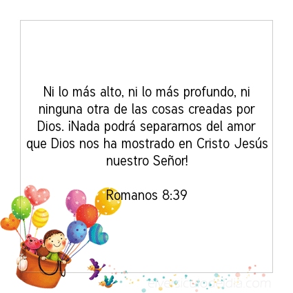 Imagen El versiculo del dia Romanos 8:39