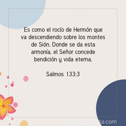 Imagen El versiculo del dia Salmos 133:3