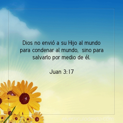 Imagen El versiculo del dia Juan 3:17