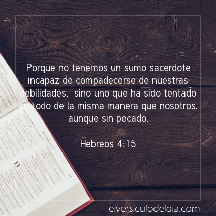 Imagen El versiculo del dia Hebreos 4:15