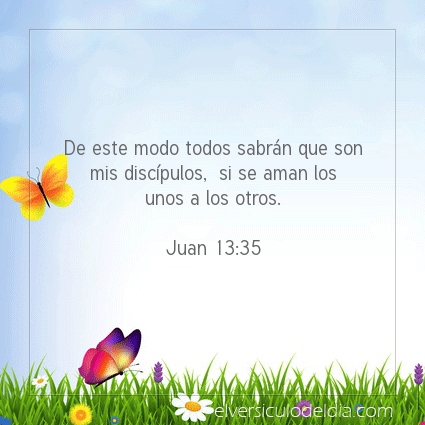 Imagen El versiculo del dia Juan 13:35